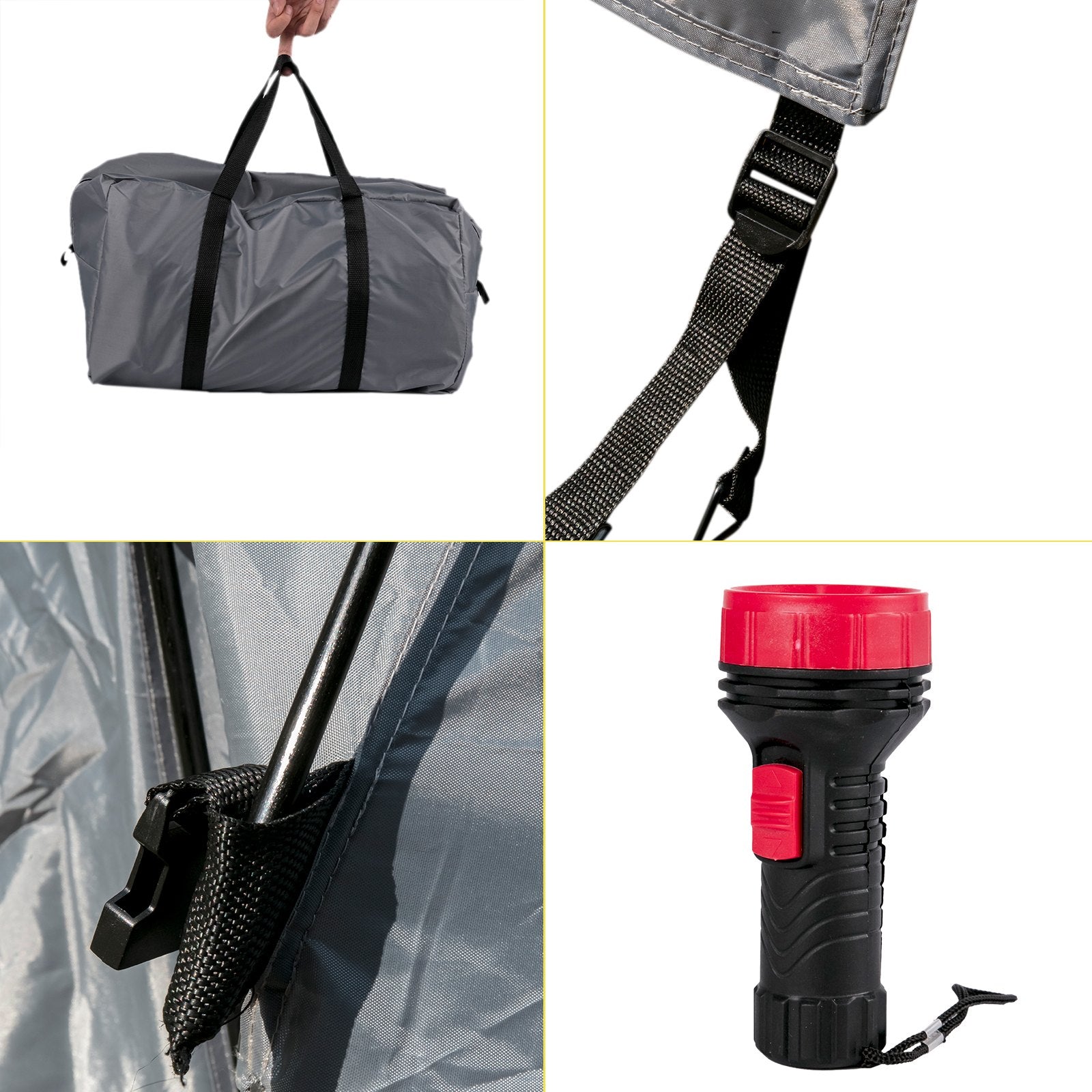 VEVOR Truck Tent 6.5’, Truck Bed Tent, Pickup Tent for Full Size Truck, Waterproof Truck Camper, 2-Person Sleeping Capacity, 2 Mesh Windows, Easy To Setup Truck Tents For Camping, Hiking, Fishing 
