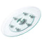 VEVOR Glass Lazy Susan Turntable Dining Table Centerpiece 24 in Rotating Tray