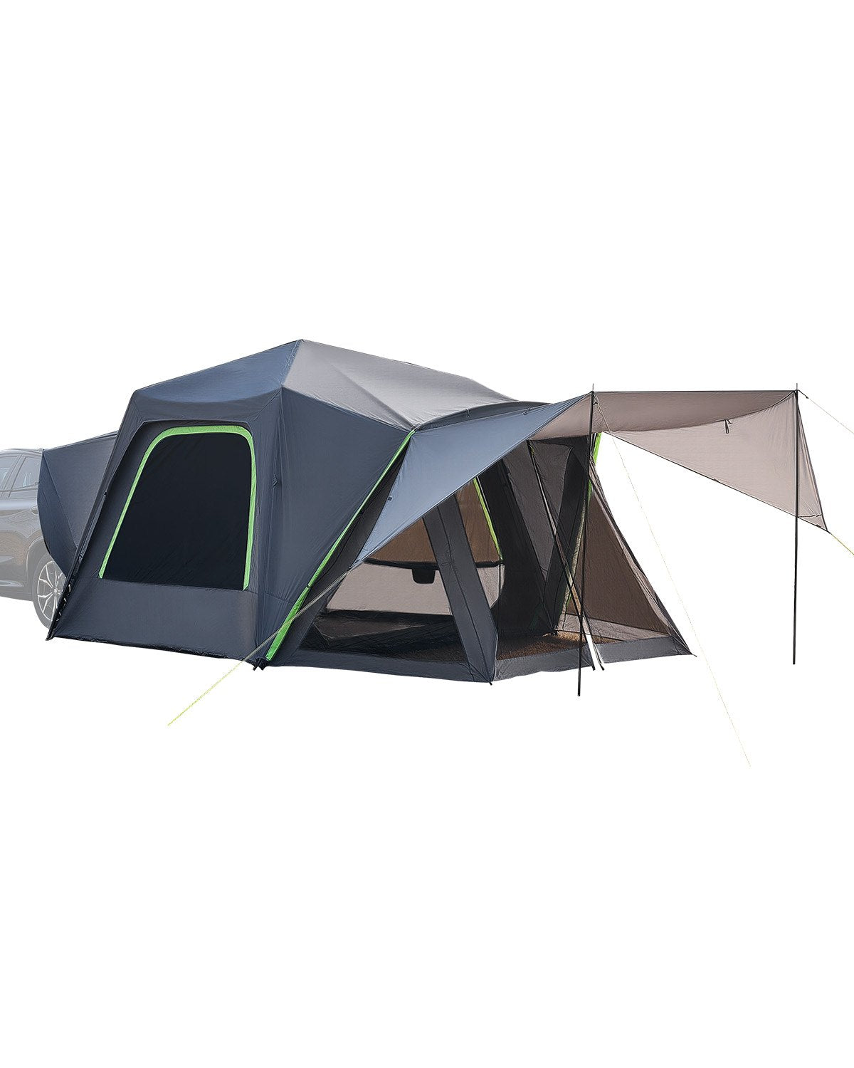 VEVOR SUV Camping Tent Outdoor SUV Tent with Awning Waterproof for 5-8 Person 