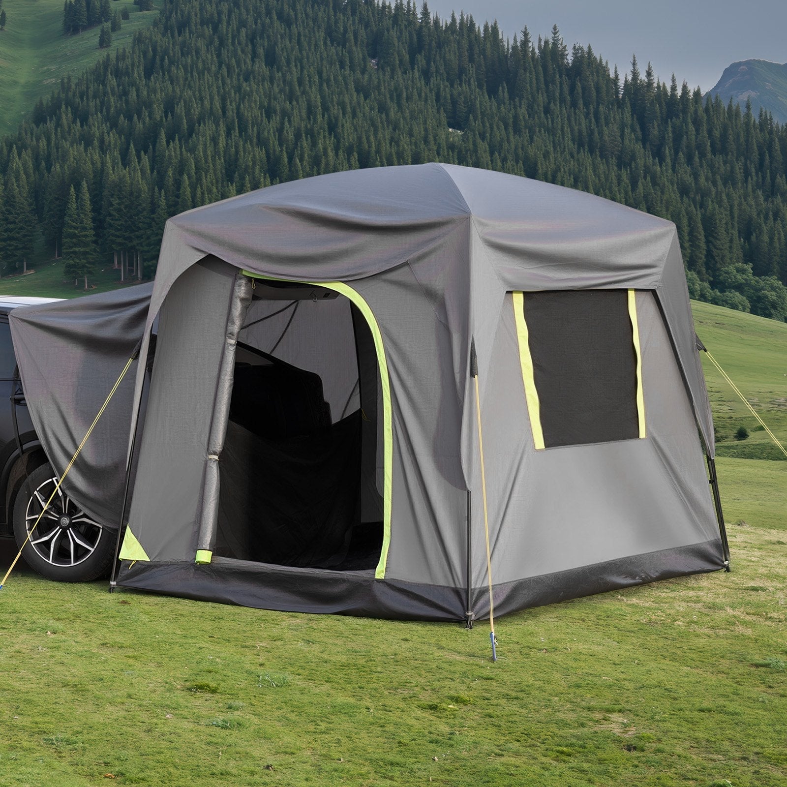 VEVOR SUV Camping Tent Outdoor SUV Tent with Rainfly Waterproof for 5-8 Person 