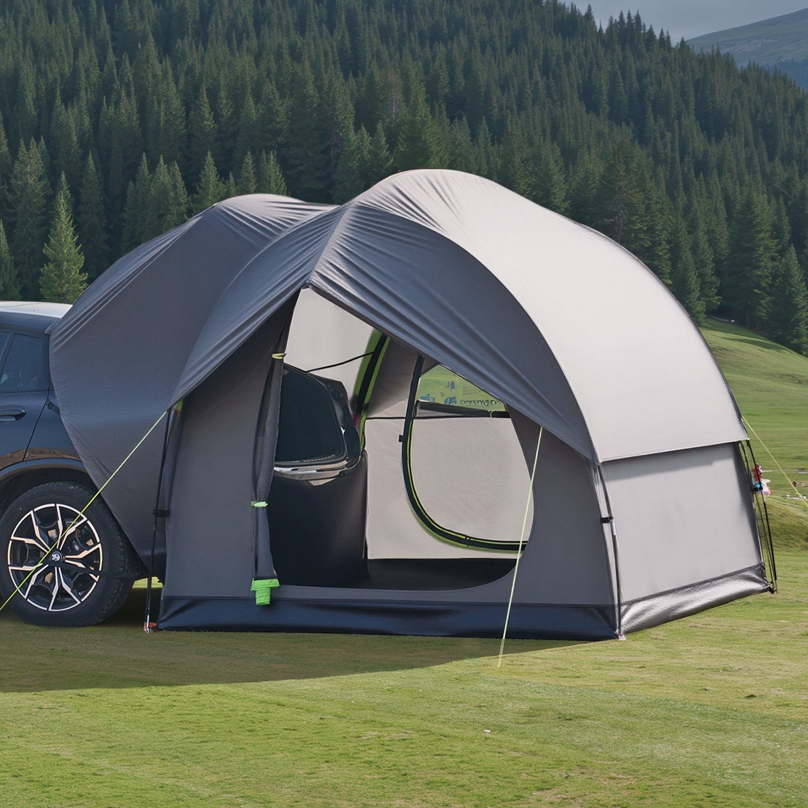 VEVOR SUV Camping Tent Outdoor SUV Tent with 2 Doors Waterproof for 5-8 Person 