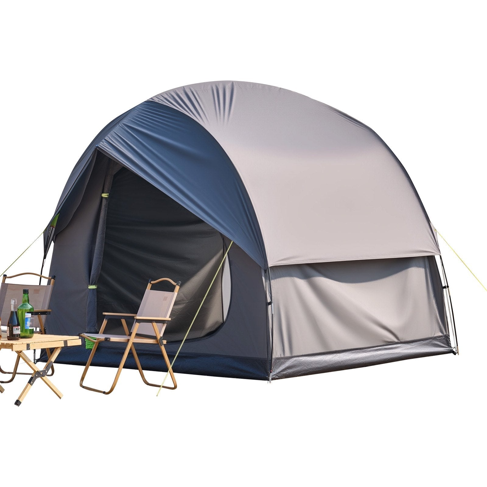VEVOR SUV Camping Tent Outdoor SUV Tent with 2 Doors Waterproof for 5-8 Person 