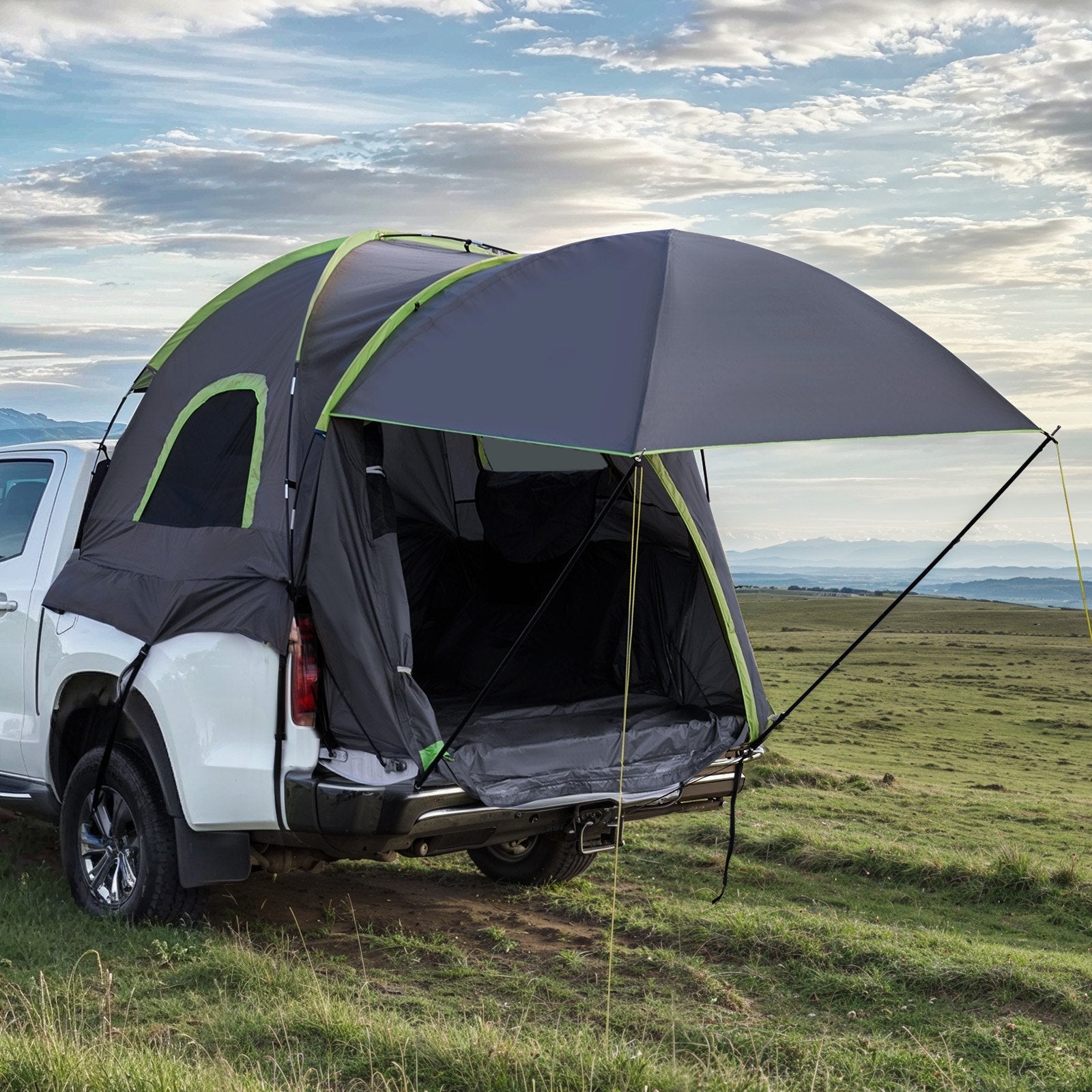 VEVOR Truck Tent 8.0-8.2ft Waterproof PU2000 Truck Bed Camping Tent 2-3 Person 