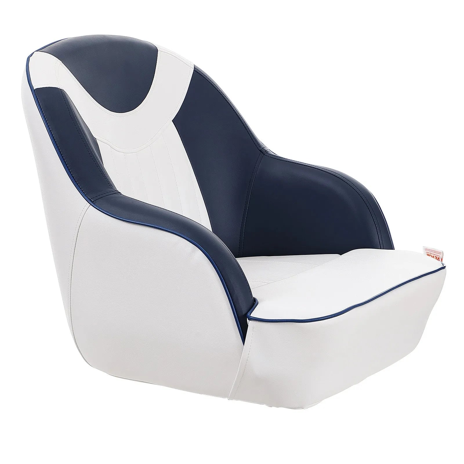 VEVOR Captain Bucket Seat, Pontoon Boat Seat with Thickened Sponge Padding, Boat Captain Chair for Fishing Boat, Sightseeing Boat, Speedboat, Canoe, 1-Piece