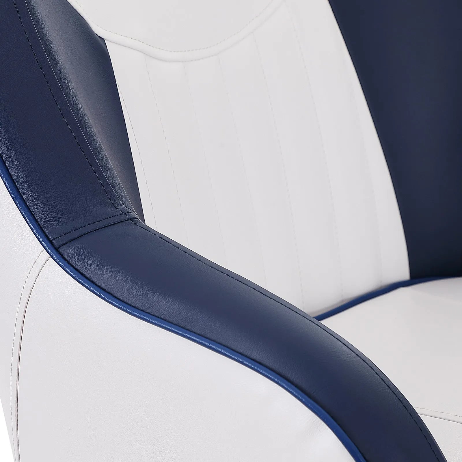 VEVOR Captain Bucket Seat, Pontoon Boat Seat with Thickened Sponge Padding, Boat Captain Chair for Fishing Boat, Sightseeing Boat, Speedboat, Canoe, 1-Piece