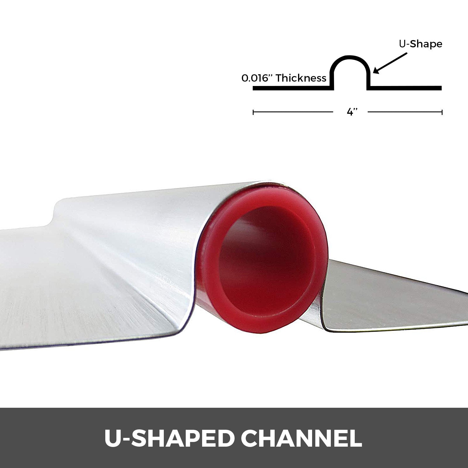 VEVOR PEX Heat Transfer Plates, 200 pcs Box Radiant Heat Transfer Plates, 4 ft Aluminum PEX Heat Transfer Plates, 1/2 inch Heat Transfer Plates Designed for PEX Tubing 