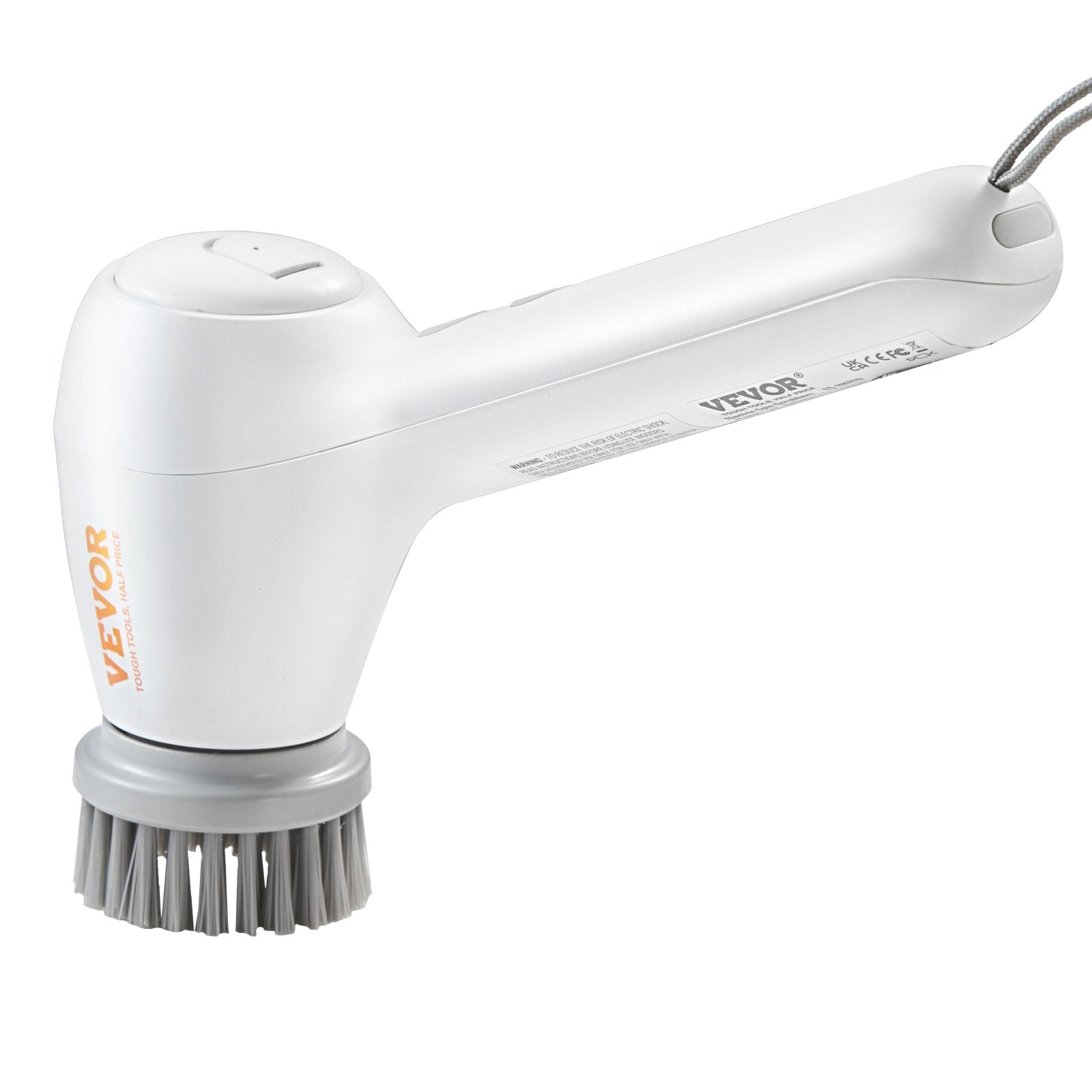 VEVOR Electric Spin Scrubber, Cordless Electric Cleaning Brush with Auto Detergent Dispenser & 2 Adjustable Speeds, Portable Power Shower Scrubber with 5 Replaceable Brush Heads for Bathroom, Tub 