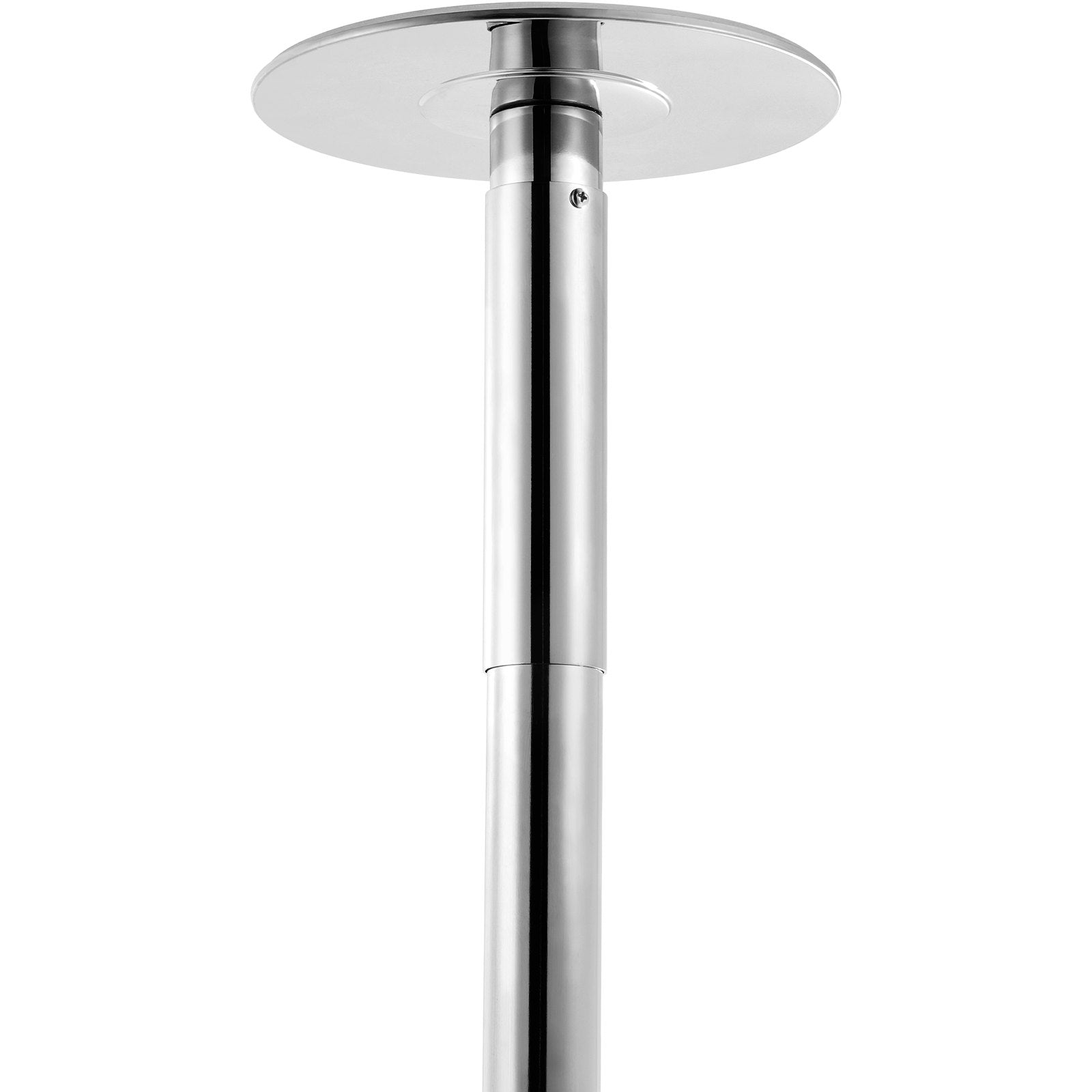 VEVOR Professional Dancing Pole, Spinning Static Dancing Pole Kit, Portable Removable Pole, 45mm Heavy-Duty Stainless Steel Pole, Height Adjustable Fitness Pole, for Exercise Home Club Gym, Silver 