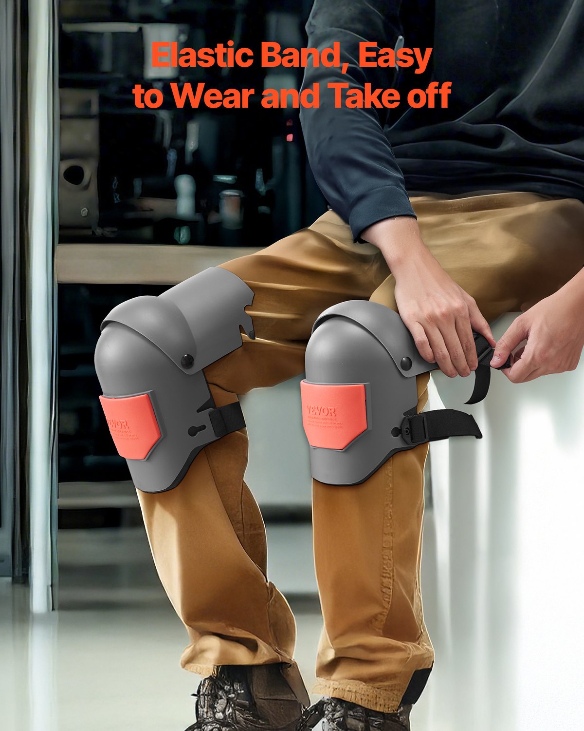 VEVOR Knee Pads for Work Extra Thick for Construction Flooring Cleaning Roofing 