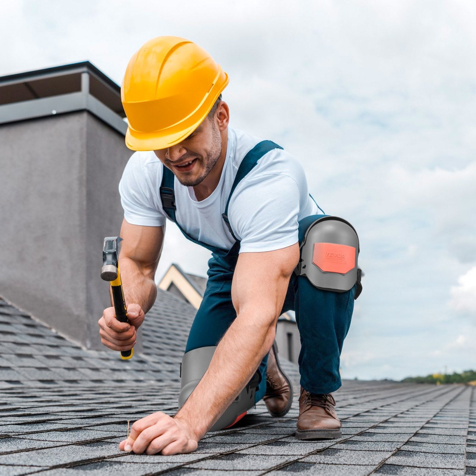 VEVOR Knee Pads for Work Extra Thick for Construction Flooring Cleaning Roofing 