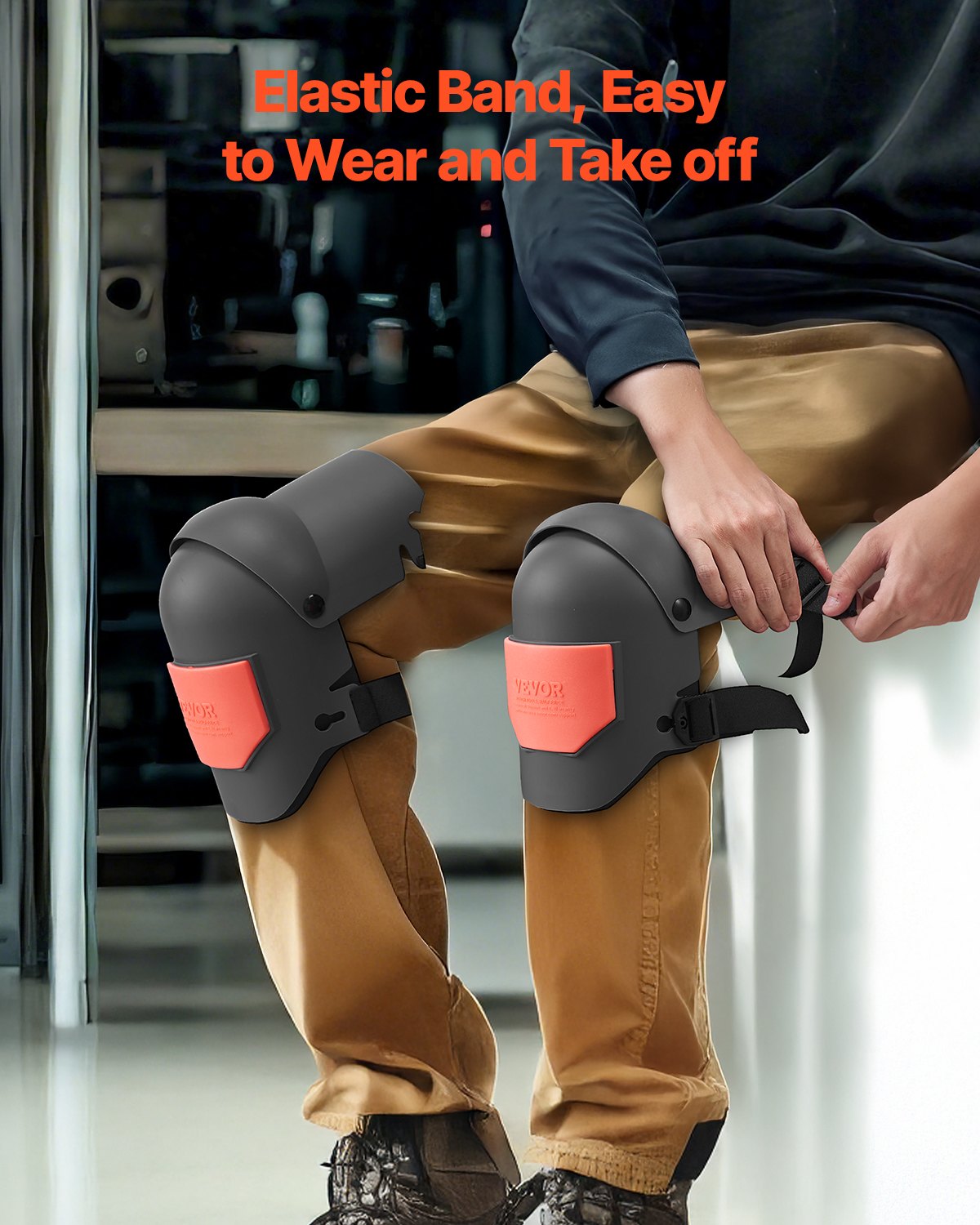 VEVOR Knee Pads for Work Extra Thick for Construction Flooring Roofing Cleaning 