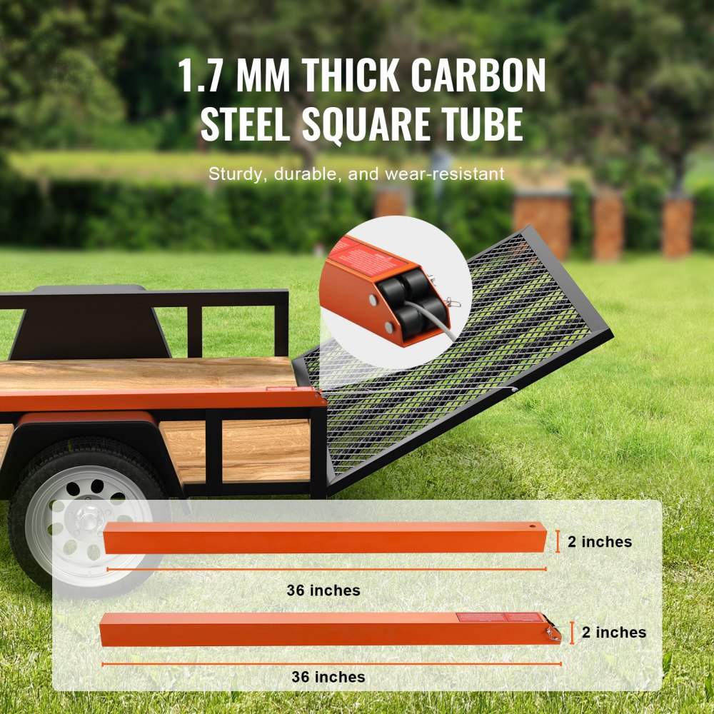 VEVOR Trailer Tailgate Lift Assist, Max 180 lbs Load Capacity, Compatible with Open Utility Trailer Tailgate and Ramp, with 10 to 24 Inches Heights Side Rail and 4 to 6 Feet Height Tail Gate or Ramp 