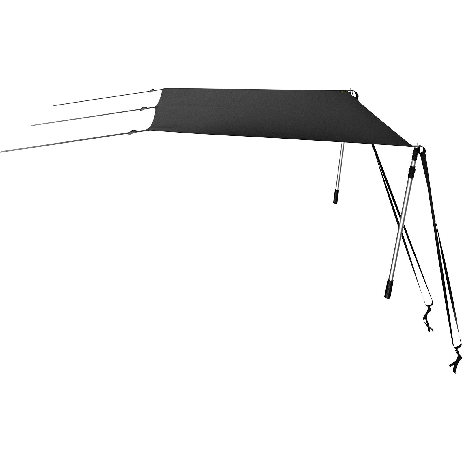 VEVOR T-Top Sun Shade Kit 5' x 5', UV-Proof 600D Polyester T-top Extension Kit with Rustproof Steel Telescopic Poles, Waterproof T-Top Shade Kit, Easy to Assemble for T-Tops ? Bimini Top 