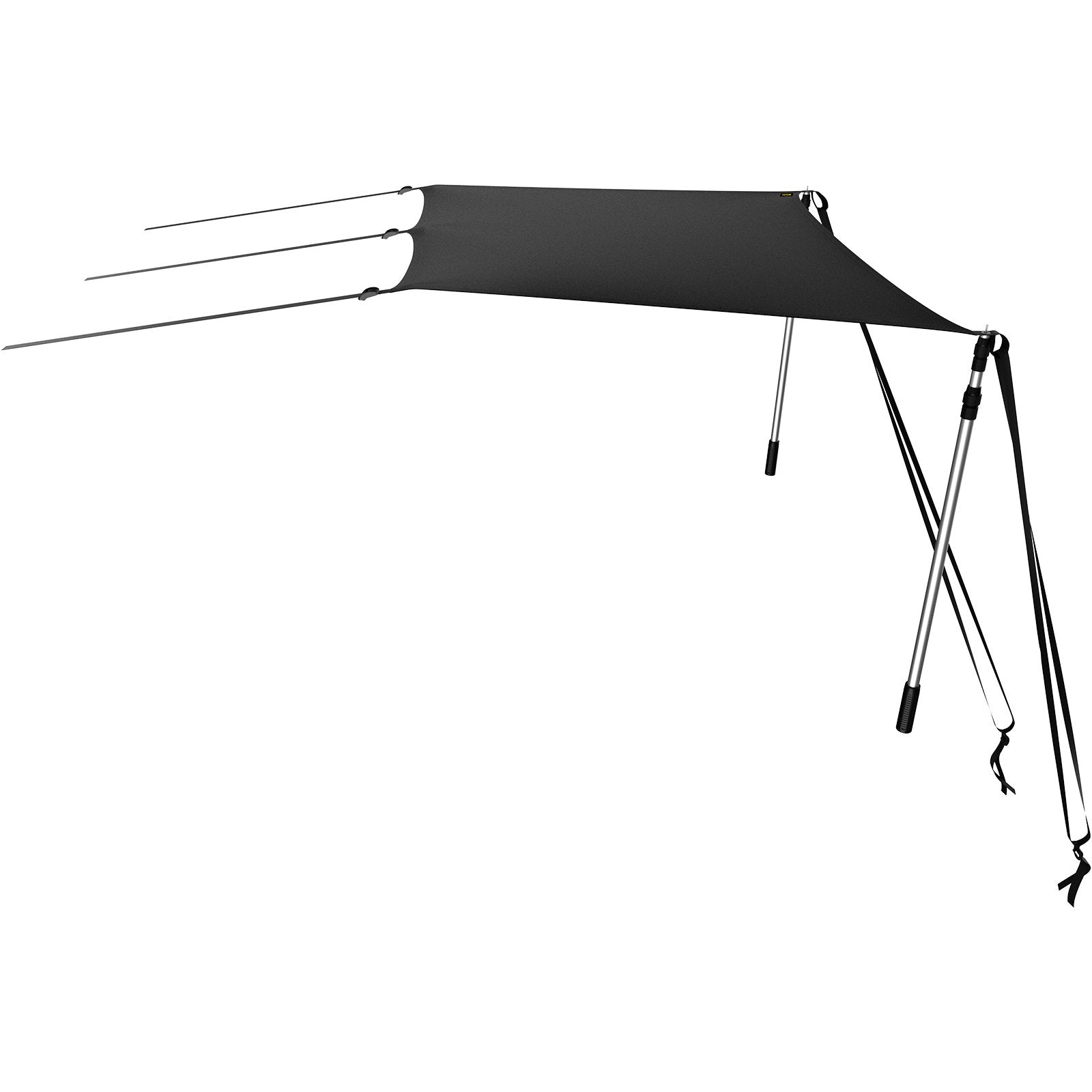 VEVOR T-Top Sun Shade Kit 4\' x 5\', UV-Proof 600D Polyester T-top Extension Kit with Rustproof Steel Telescopic Poles, Waterproof T-Top Shade Kit, Easy to Assemble for T-Tops ? Bimini Top 