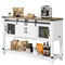 VEVOR Coffee Bar Cabinet 4-Tier Coffee Bar Table with Barn Doors for Living Room