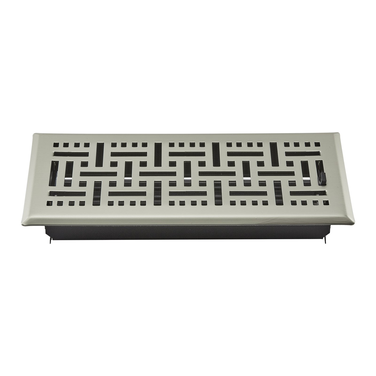 VEVOR Floor Registers 4x10 Inch 2-Pack Iron Floor Vents for HVAC Nickel-Plated 