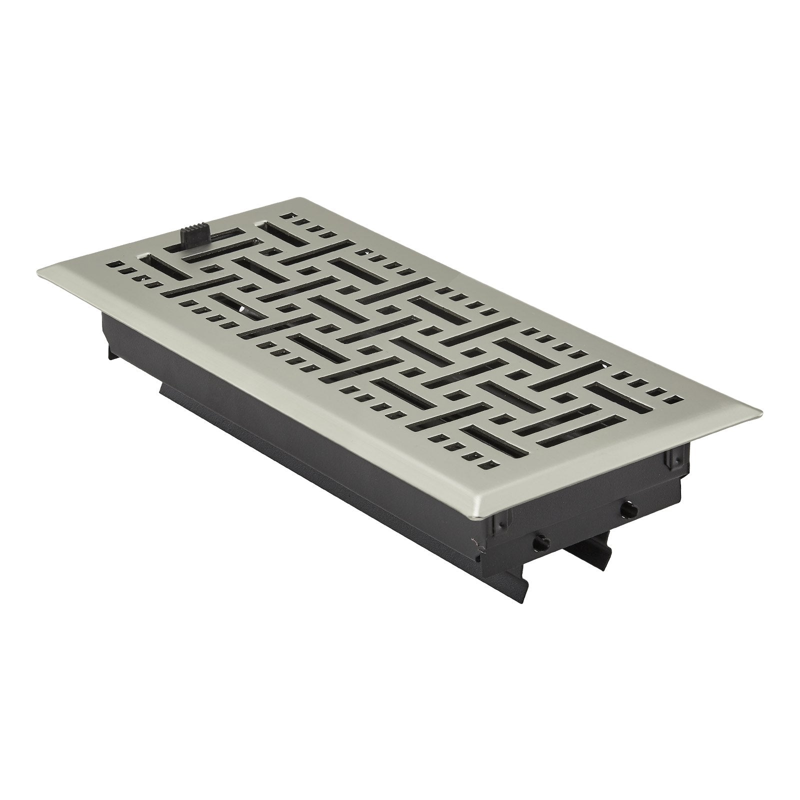 VEVOR Floor Registers 4x10 Inch 2-Pack Iron Floor Vents for HVAC Nickel-Plated 