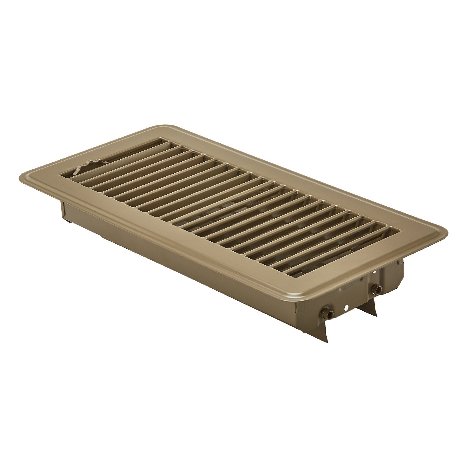 VEVOR Floor Registers 4 x 10 Inch 6-Pack Iron Floor Vents for HVAC Vents Brown 