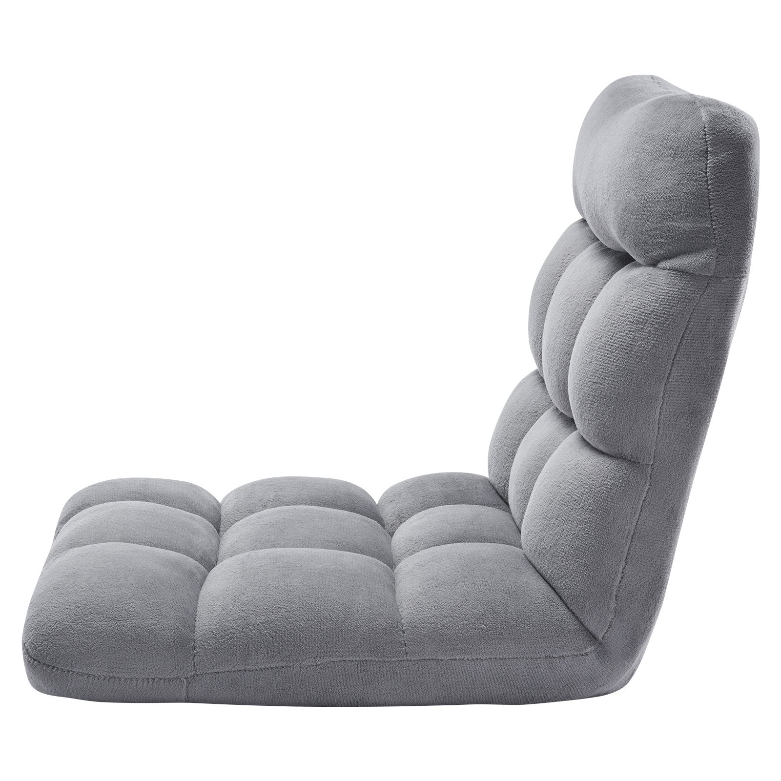 VEVOR Floor Chair with Back Support Folding Sofa Chair 14 Adjustable Positions 