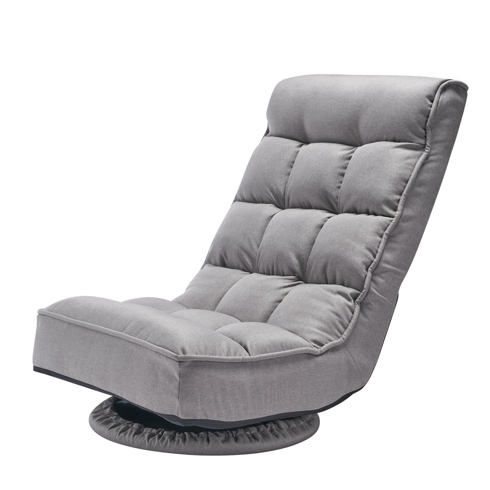 VEVOR 360° Swivel Floor Gaming Chair with 4 Adjustable Position Folding Chair 