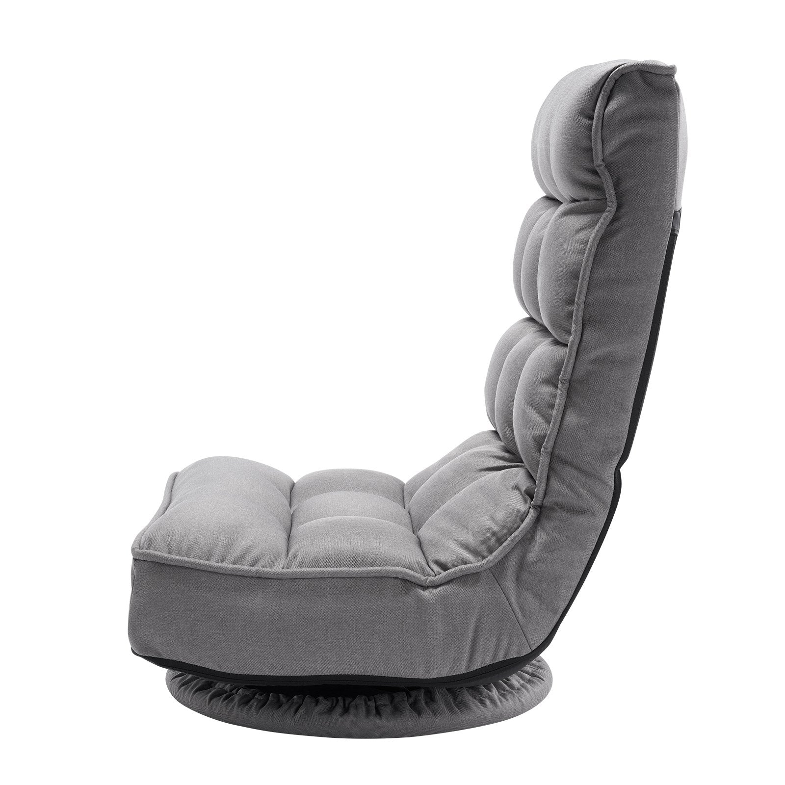 VEVOR 360° Swivel Floor Gaming Chair with 4 Adjustable Position Folding Chair 