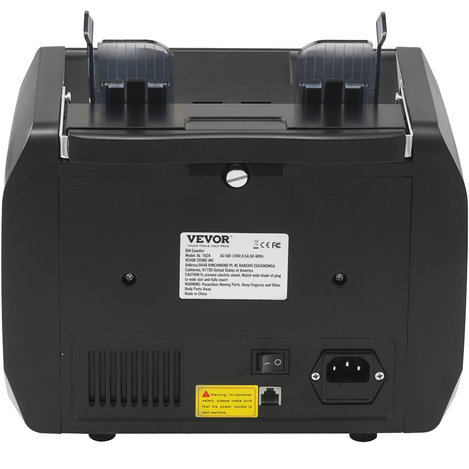 VEVOR Money Counter Machine, Bill Counter with UV, MG, IR and DD Counterfeit Detection, USD & EUR Cash Counting Machine with Add and Batch Modes, Large LCD & External Display, Not applicable to Canadian dollars 