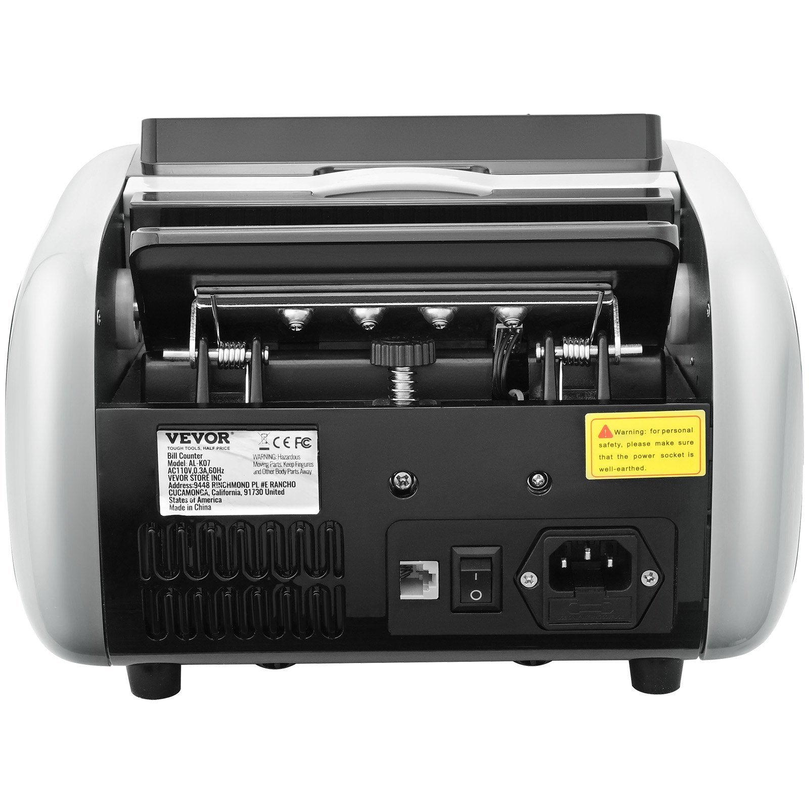 VEVOR Money Counter Machine, Bill Counter with UV, MG, IR and DD Counterfeit Detection, USD & EUR Cash Counting Machine with Large LCD & External Display for Small Business?Not applicable to Canadian dollars 