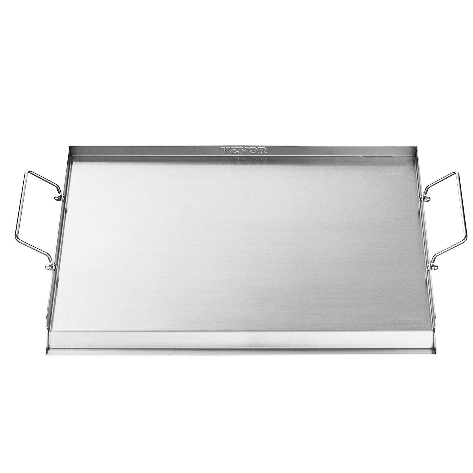 VEVOR 23x16 in Flat Top Griddle Stainless Steel Universal BBQ Grill Pan Cookware 
