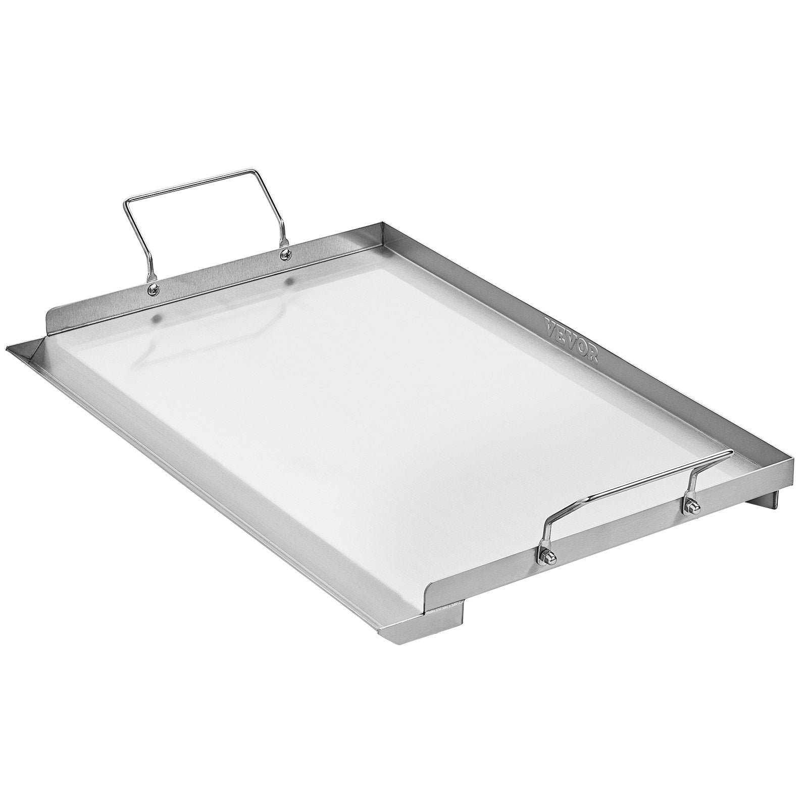 VEVOR 23x16 in Flat Top Griddle Stainless Steel Universal BBQ Grill Pan Cookware 