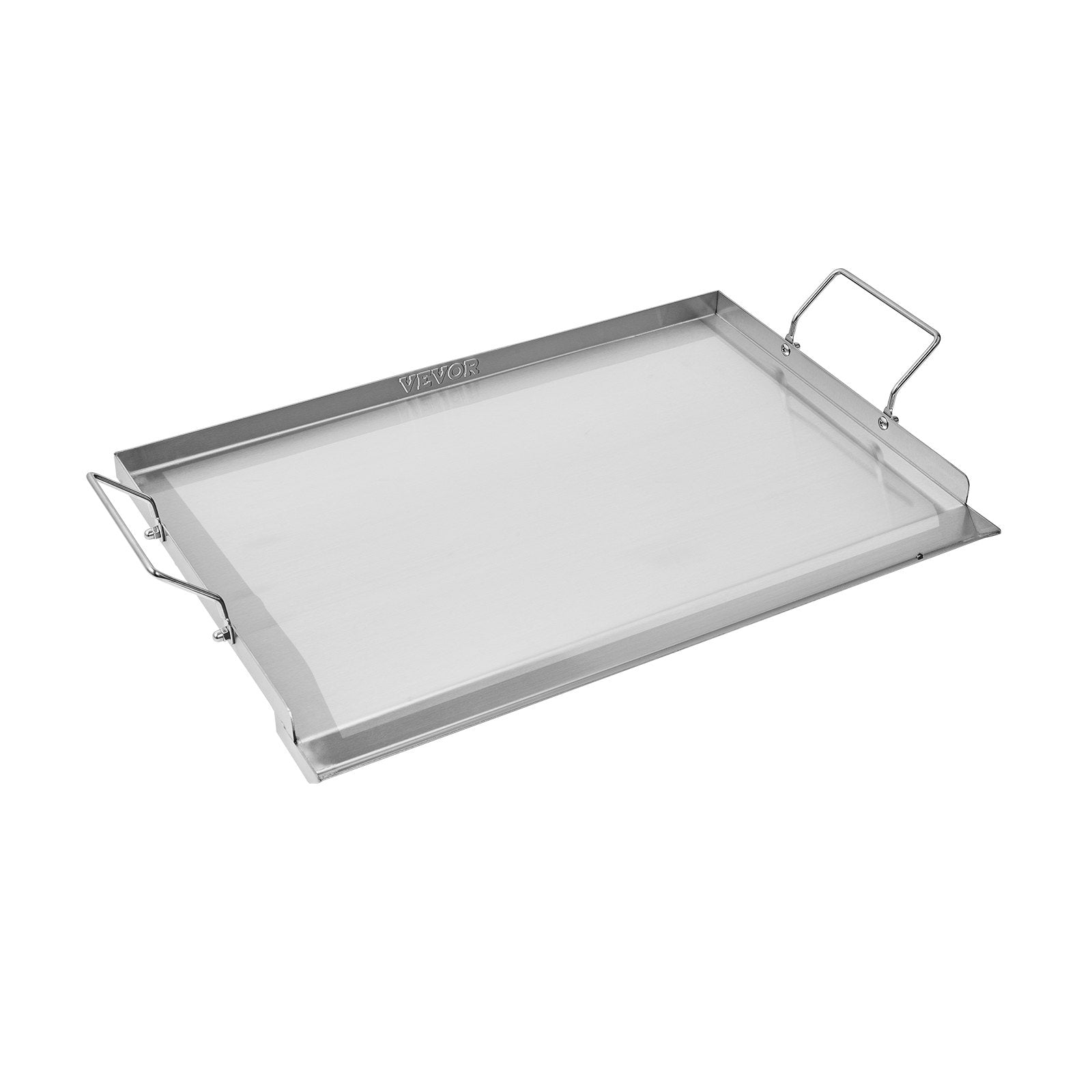 VEVOR 23x16 in Flat Top Griddle Stainless Steel Universal BBQ Grill Pan Cookware 