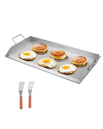VEVOR 32x16 in Flat Top Griddle Stainless Steel Universal BBQ Grill Pan Cookware 