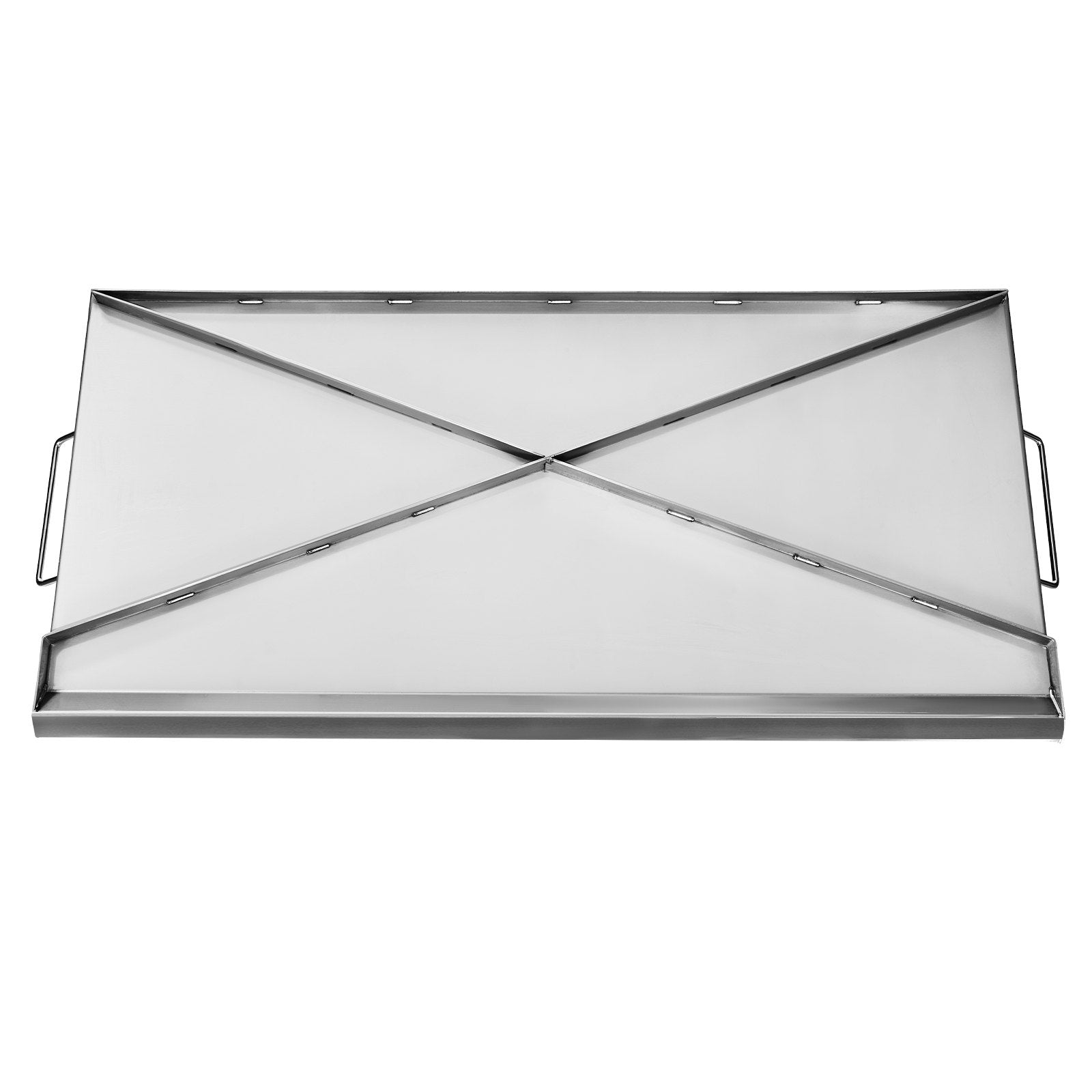 VEVOR 32x16 in Flat Top Griddle Stainless Steel Universal BBQ Grill Pan Cookware 