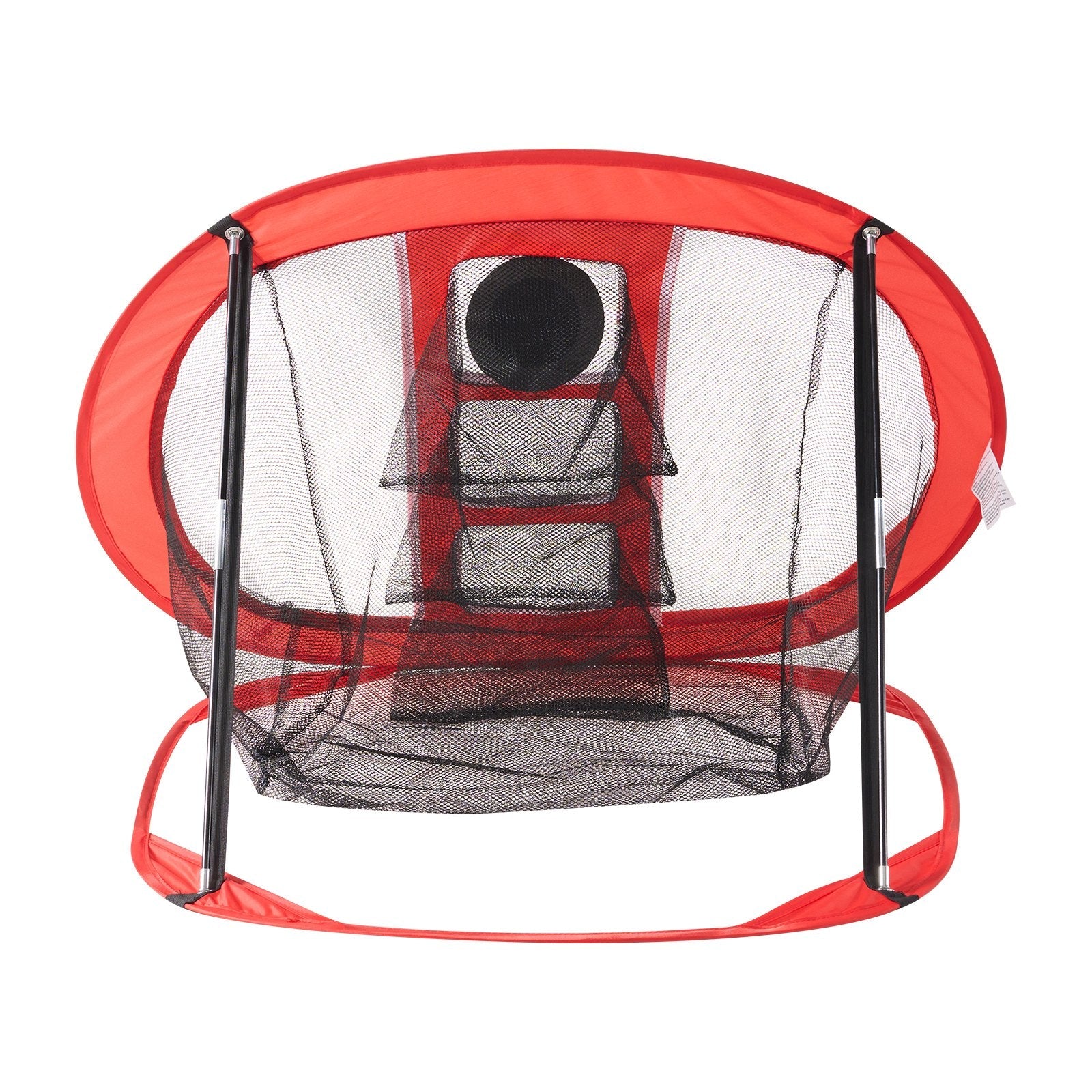 VEVOR Golf Chipping Net, Pop Up Golf Practice Net, Portable Indoor Outdoor Home Golf Hitting Aid Net with Target and Carry Bag, for Backyard Driving Training Swing, Gift for Men, Golf Lover, Red 
