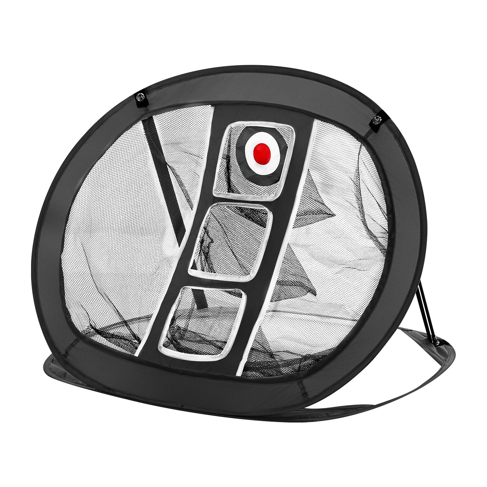 VEVOR Golf Chipping Net, Pop Up Golf Practice Net, Portable Indoor Outdoor Home Golf Hitting Aid Net with Target/Mat/Balls/Tee/Carry Bag, for Backyard Driving Training Swing, Gift for Men, Black 