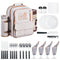 VEVOR Beach Picnic Backpack Bag for 4 Person with Cooler Compartment Blanket