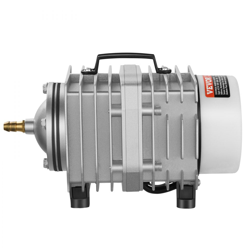 VEVOR Electromagnetic Commercial Air Pump, 50W, 1110 GPH Hydroponic Air Pump with 8-Port Distributor Connecting Hose Check Valves Stainless Steel Diaphragm, for Aquarium, Fish Tank, Pond & Hydroponics 