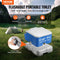 VEVOR Portable Toilet, Travel Camping Toilet, 3.2 Gal Commode Potty, Outdoor Portable Toilet, Indoor Portable Toilet, RV Toilet Flush, Boat Toilet, Leak-Proof Commode, Pressure Flush Toilet, Lightweight Travel Potty
