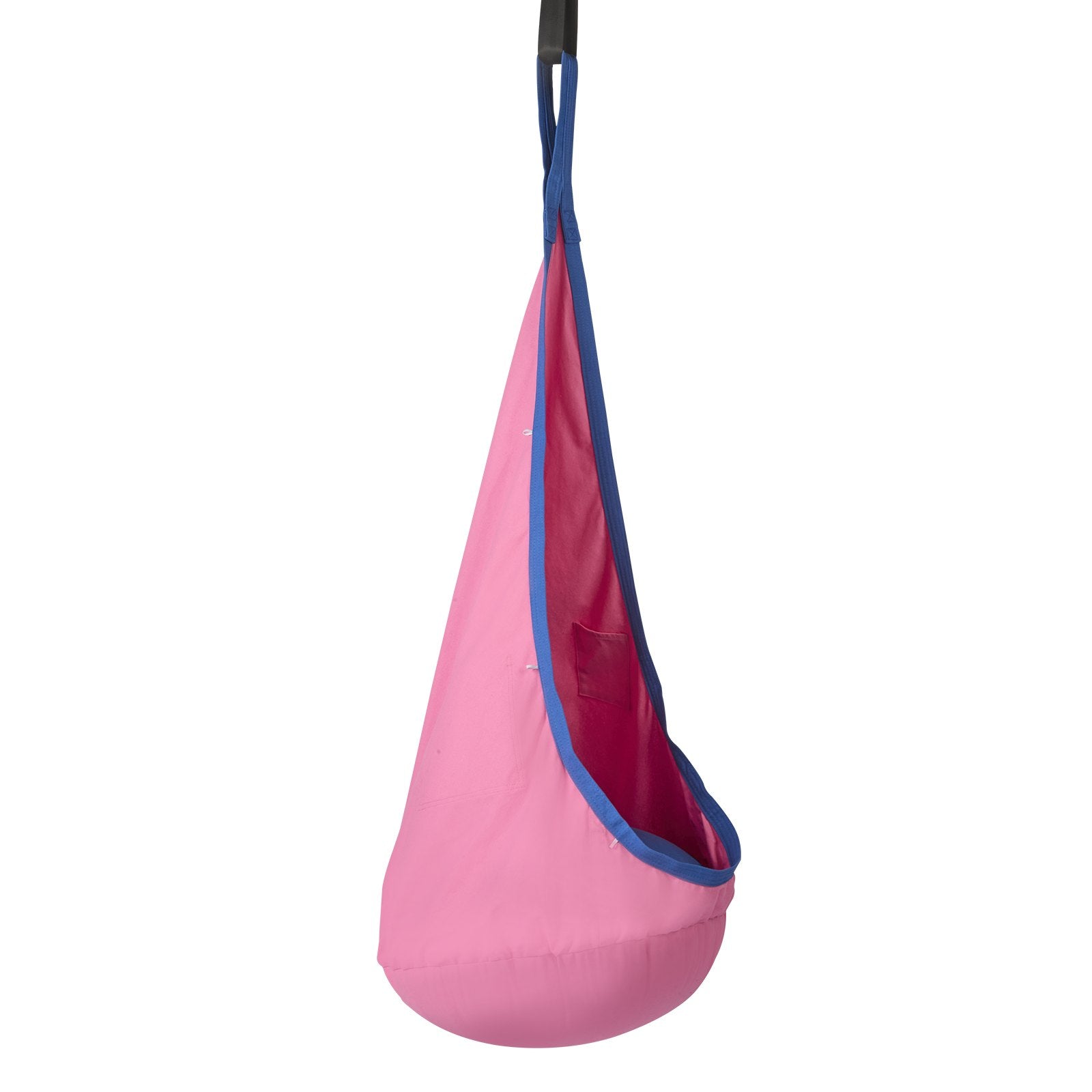VEVOR Kids Pod Swing Seat, Hanging Hammock Chair with LED Lights Strings, Inflatable Cushion, Sensory Pod Swing Chair for Kids Indoor and Outdoor Hanging Chair, 100% Cotton Loading Capacity 120 lbs 