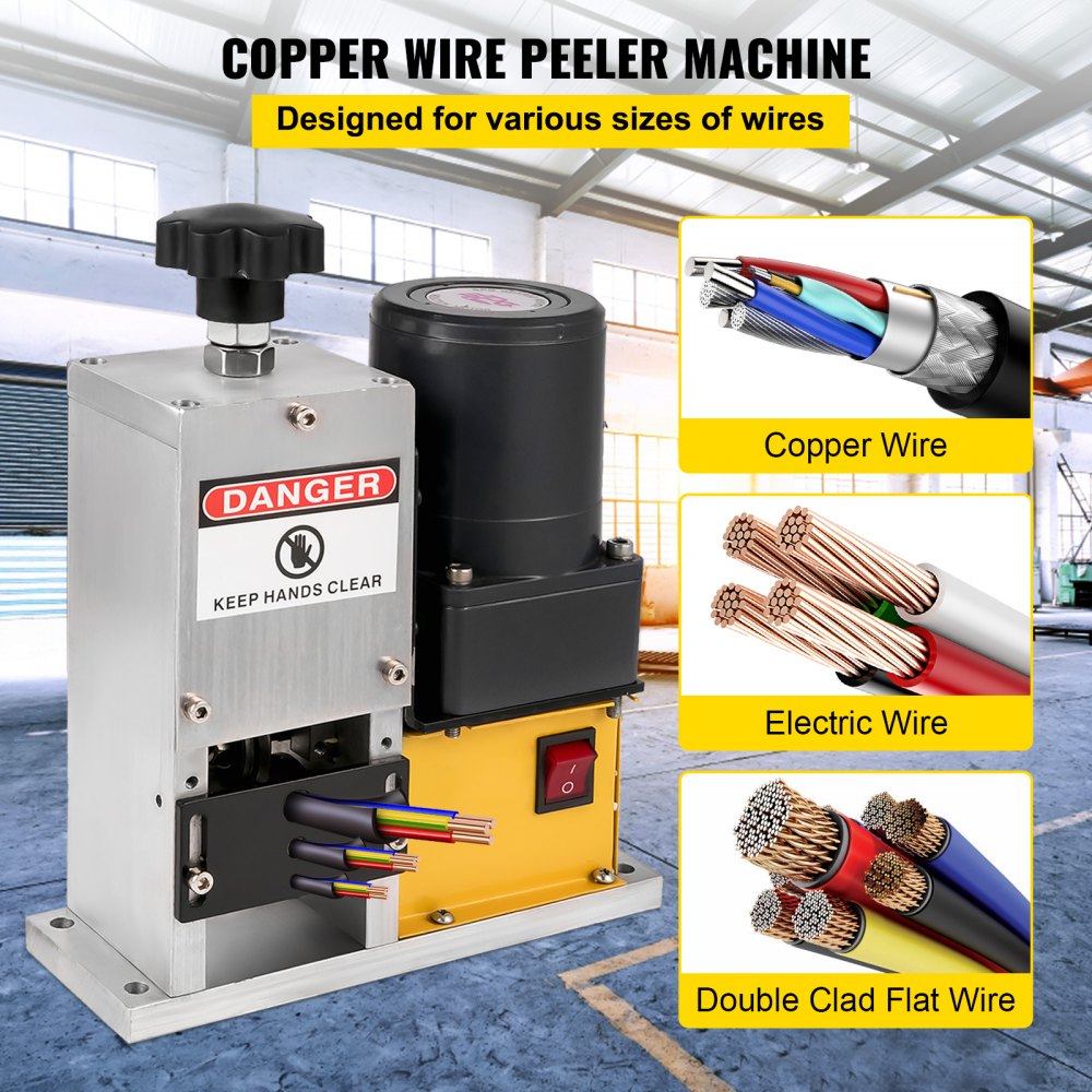 VEVOR Wire Stripper Machine, Scrap Wire Stripping Machine, Wire Stripping Tool 