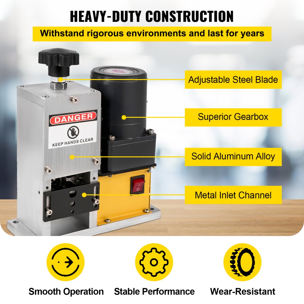 VEVOR Wire Stripper Machine, Scrap Wire Stripping Machine, Wire Stripping Tool 
