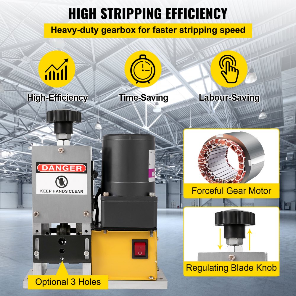 VEVOR Wire Stripper Machine, Scrap Wire Stripping Machine, Wire Stripping Tool 