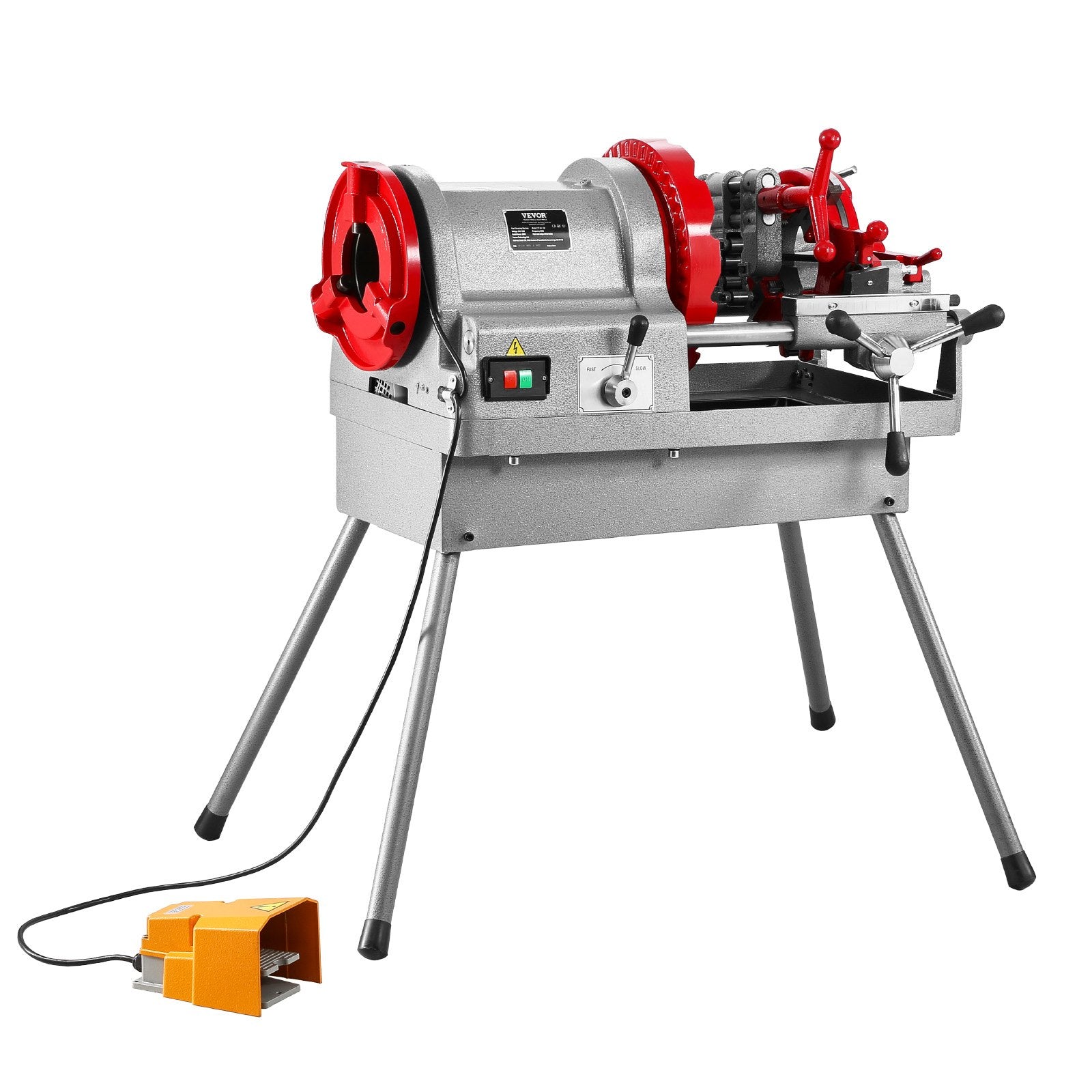 VEVOR Electric Pipe Threader Machine 900W Threading Machine for 1/2" to 4" Pipes 