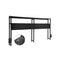 Headboard for King Size Bed Head Board with 2 Shelves & LED Light Black