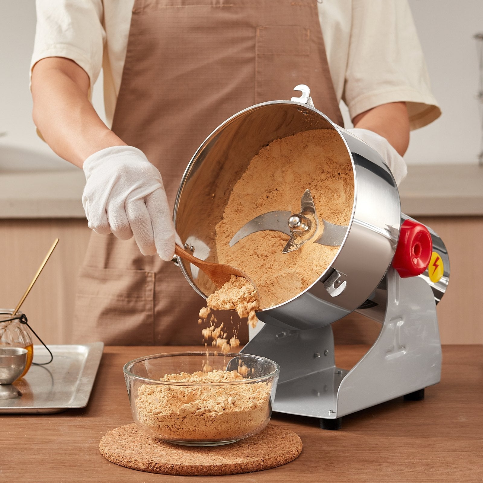 VEVOR 2500g Commercial Spice Grinder Electric Grain Mill Grinder High Speed 