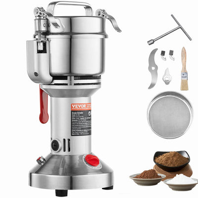 VEVOR 300g Commercial Spice Grinder Electric Grain Mill Grinder High Speed 