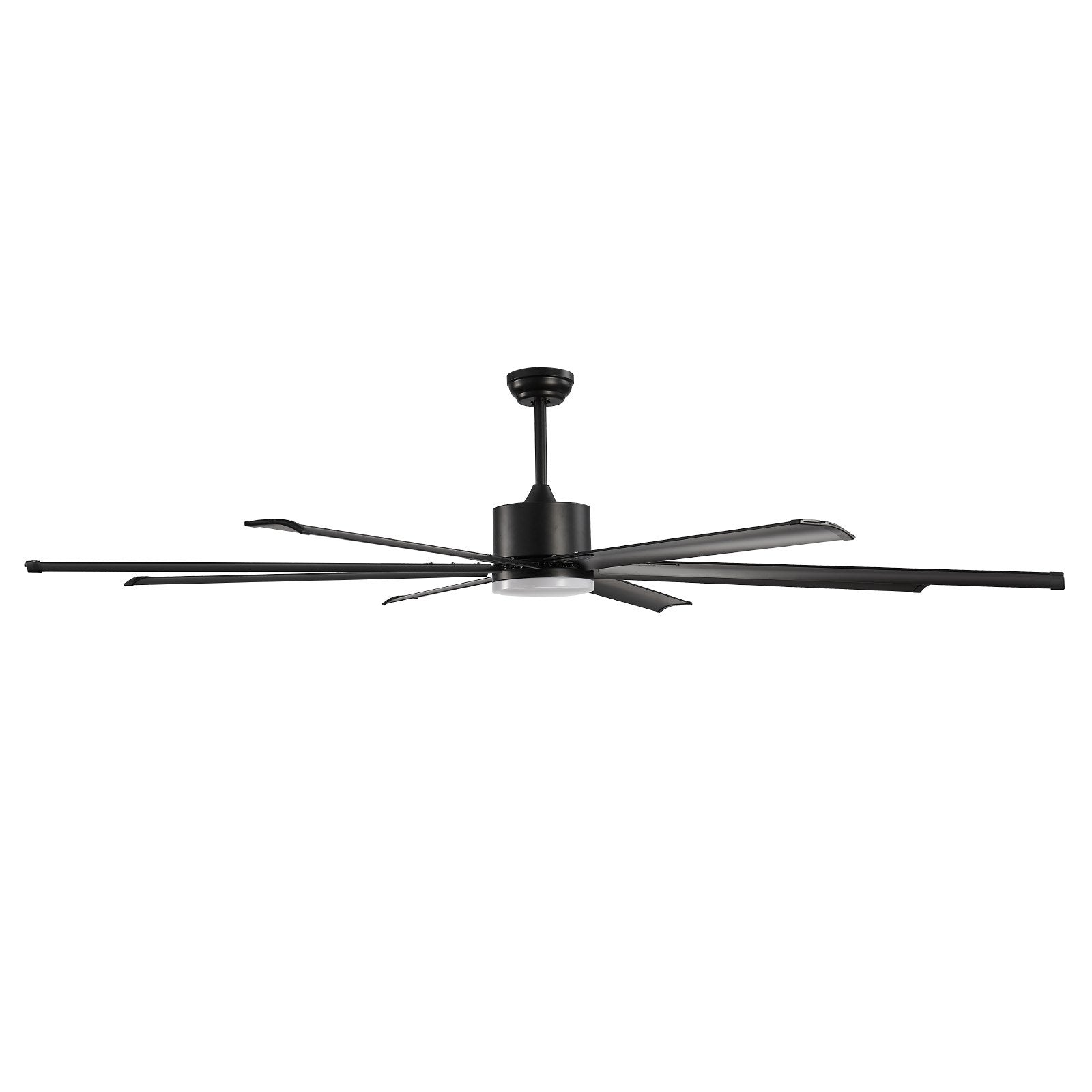 VEVOR 84 In Ceiling Fan with Light 6-Speed Remote Control Reversible Motor Black 