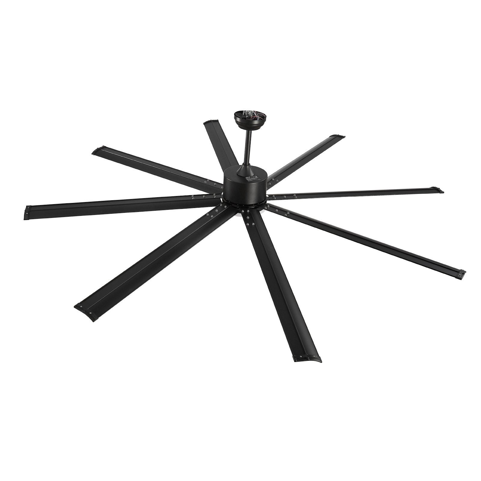 VEVOR 84 In Ceiling Fan with Light 6-Speed Remote Control Reversible Motor Black 