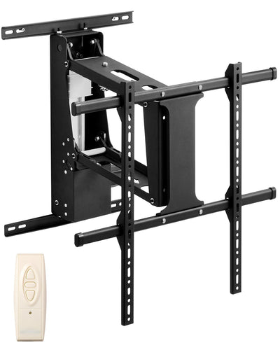 VEVOR Motorized TV Wall Mount, 32-65 in Electric Fireplace TV Wall Mount Black 