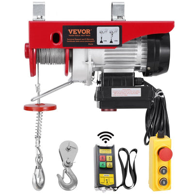 VEVOR Electric Hoist Crane Winch 440 lbs 328 ft Wireless & 14 ft Wired Remote 