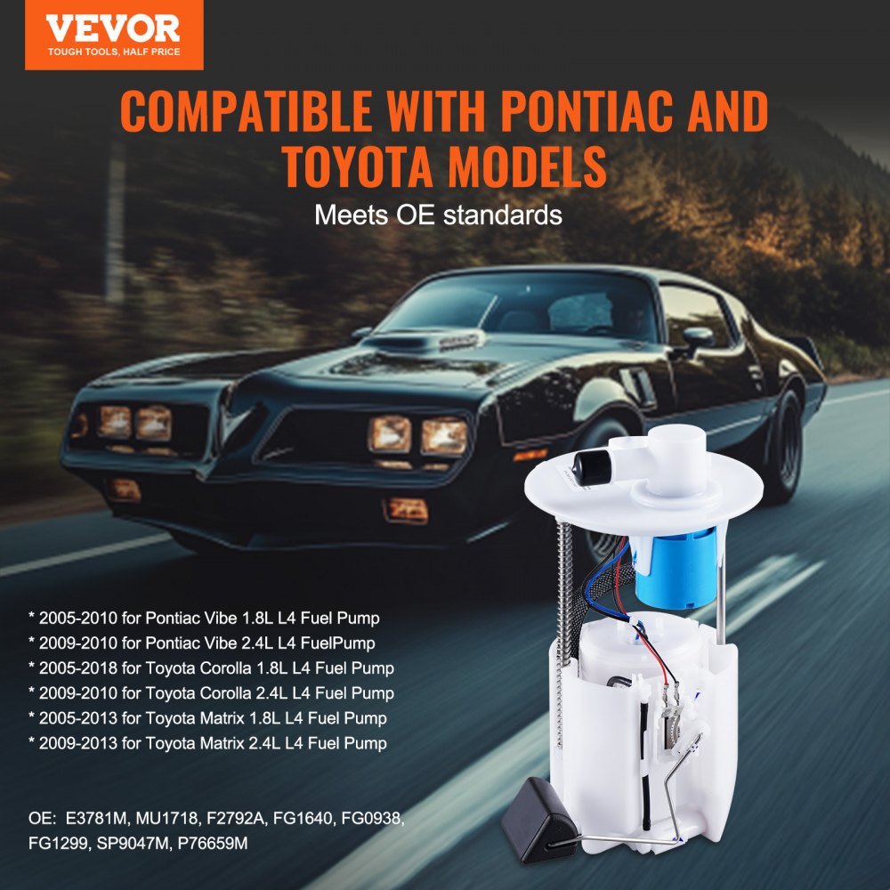 Electric Fuel Pump Module Assembly for Pontiac Vibe Toyota Corolla Matrix 